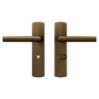 AXA AXA Curve klik deurkruk Milan op schild WC-/badkamersluiting 63/8 mm - aluminium/brons AXA AXA Curve klik deurkruk Milan op schild WC-/badkamersluiting 63/8 mm - aluminium/brons