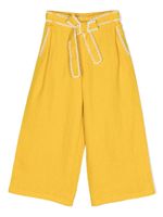 Chloé Kids pantalon ample à détail de nœud - Jaune - thumbnail