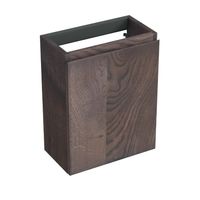 Fonteinkast Forzalaqua Siena 39.5x21.5x50 cm 1 Deur Links Eiken Charcoal Forzalaqua