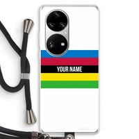 WK Wielrennen: Huawei P50 Pro Transparant Hoesje met koord
