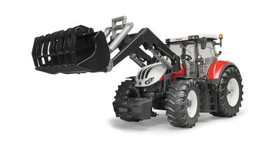 bruder Steyr 6300 Terrus CVT met frontlader modelvoertuig