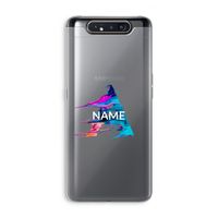 Abstract Spectrum: Samsung Galaxy A80 Transparant Hoesje