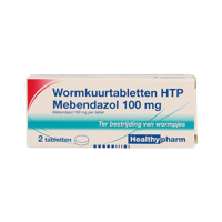 Mebendazol/wormkuur 2 Tabletten