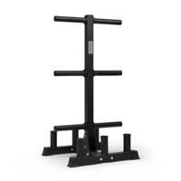 NUCCLR storage rack for weight plates and barbells