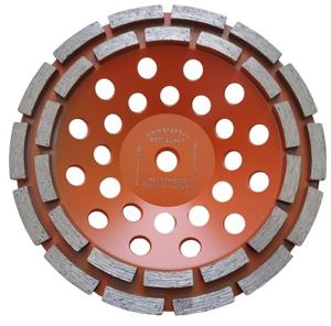 Spero Grof dubbele rij diamant komslijpschijf | Ø180mm | hard beton | M14 | H=47mm | TBV SPHS2001B-PR - SPT180M47H