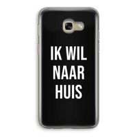 Ik wil naar huis - Zwart: Samsung Galaxy A5 (2017) Transparant Hoesje