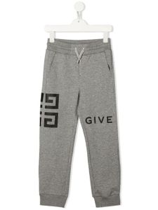 Givenchy Kids pantalon de jogging à motif 4G - Gris