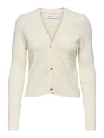 Only Onlkatia Ls Cable V-neck Cardi Knt Nca Vest Whitecap Gray Melange