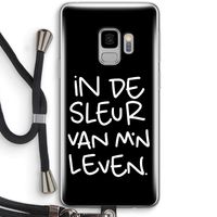 De Sleur: Samsung Galaxy S9 Transparant Hoesje met koord