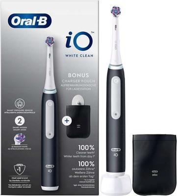 Oral-B tandenborstel wit-zwart + hoesje