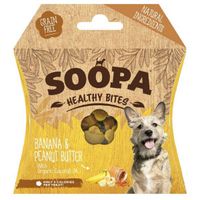 Soopa Bites met banaan & pindakaassmaak hondensnack (50 gram) Per 5 - thumbnail