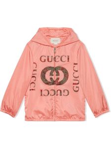 Gucci Kids veste à capuche à logo - Rose