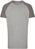Miners Mate MY111 Men´s Long Tee - Heather Grey/Grey Solid - L Miners Mate MY111 Men´s Long Tee - Heather Grey/Grey Solid - L