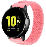 Huawei Watch GT Nylon Gevlochten Solo Band - Roze Punch Huawei Watch GT Nylon Gevlochten Solo Band - Roze Punch