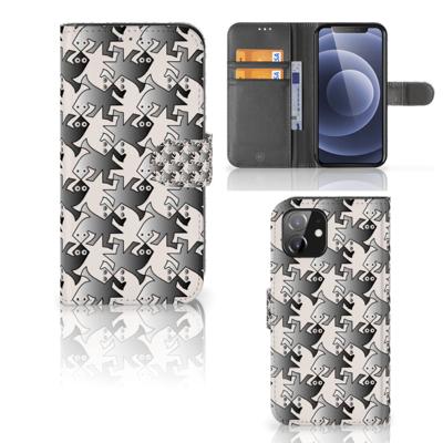 iPhone 12 | 12 Pro (6.1") | Telefoonhoesje | Met pasjeshouder | Salamander Grey