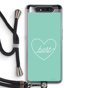 Best heart pastel: Samsung Galaxy A80 Transparant Hoesje met koord