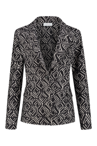 Helena Hart - Zwart Blazer Jake print - Maat XL