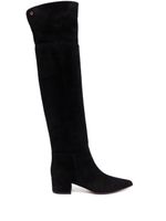 Gianvito Rossi bottes en daim - Noir - thumbnail