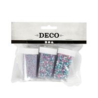 Creativ Company Mini stenen van glas, 3x45 gram