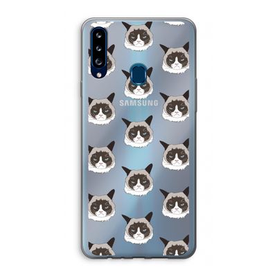 It's a Purrr Case: Samsung Galaxy A20s Transparant Hoesje