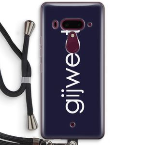 Gijweet: HTC U12+ Transparant Hoesje met koord