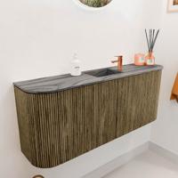 Toiletmeubel Mondiaz Joya Dlux | 103.2 cm | Meubelkleur Dusk | Faye wastafel Sombra Wasbak Midden | 1 kraangat