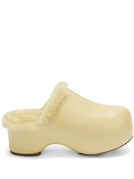 Jil Sander mules à intérieur lainé - Jaune