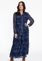 Yoek Jurk met volants DENIM MOUSSE | Blauw | Maat 42/44