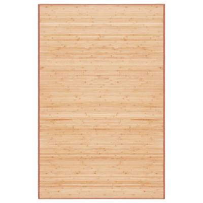 VidaXL Tapijt 100x160 cm bamboe bruin