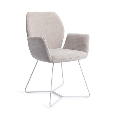 Jesper Home Eetkamerstoel 'Misaki' Beehive White, kleur Pretty Plaster