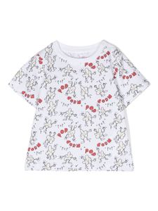 Stella McCartney Kids t-shirt en coton biologique à imprimé graphique - Blanc