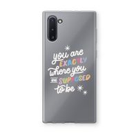 Right Place: Samsung Galaxy Note 10 Transparant Hoesje
