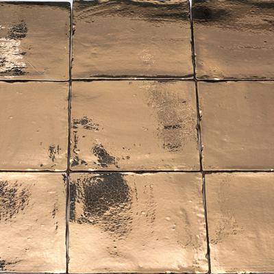 Dateg wandtegel handvorm Goud 13x13