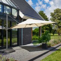 Hartman Zweefparasol 'Shadowflex Deluxe' 350cm, kleur Beige
