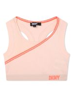 Dkny Kids haut crop à bords contrastants - Rose