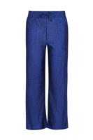 Like Flo winter straight leg broek meisjes - blauw - Fenya - metallic