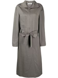 Low Classic robe mi-longue zippée à taille ceinturée - Vert