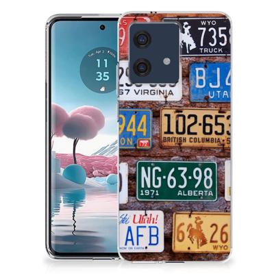 Motorola Edge 40 Neo | Siliconen hoesje | met foto Kentekenplaten