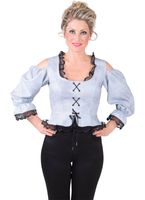 Bustier bloes dirty grijs