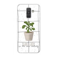 Kamerplant op vensterruit: Samsung Galaxy A6 Plus (2018) Transparant Hoesje