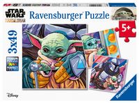 Ravensburger puzzel 3x49 stukjes grogu moments
