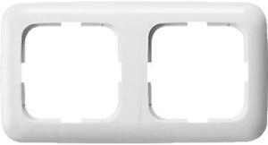 Busch-Jaeger 2-voudig afdekraam wit glans 2512-214
