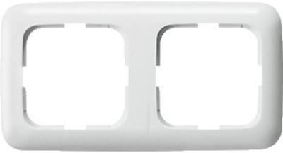 Busch-Jaeger 2-voudig afdekraam wit glans 2512-214