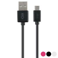 Kabel USB naar Micro-USB KSIX 1 m