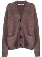 Acne Studios cardigan en laine à col v - Marron