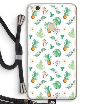 Ananas bladeren: Huawei Ascend P8 Lite (2017) Transparant Hoesje met koord