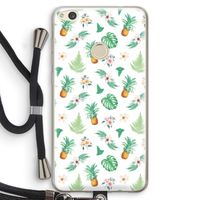 Ananas bladeren: Huawei Ascend P8 Lite (2017) Transparant Hoesje met koord