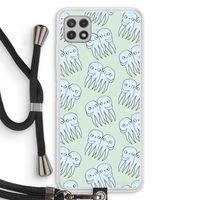 Octopussen: Samsung Galaxy A22 4G Transparant Hoesje met koord