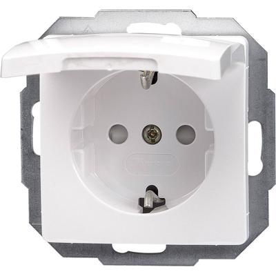 Kopp 920802069 Wandcontactdoos met randaarde Inzetstuk Paris Wit 1 stuk(s)