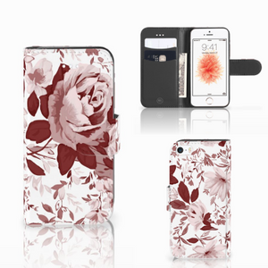 Hoesje Apple iPhone 5 | 5s | SE Watercolor Flowers